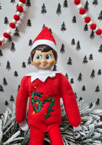 6 7 Lights Elf Sweater