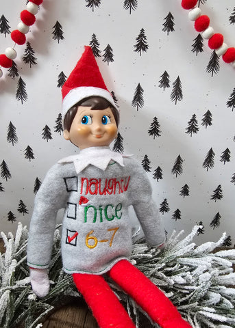 6 7 Naughty/Nice Elf Sweater