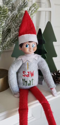 "I Saw That" Elf Sweater