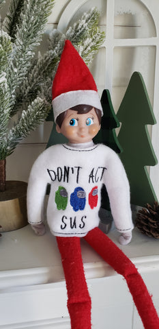 "Don't Act Sus" Elf Sweater