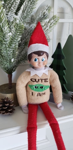 "Cute I Am" Elf Sweater