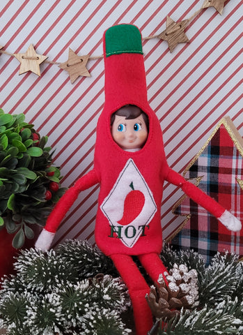 Hot Sauce Elf Costume