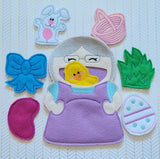 Old Lady Who Swallowed a Chick Finger Puppet Set